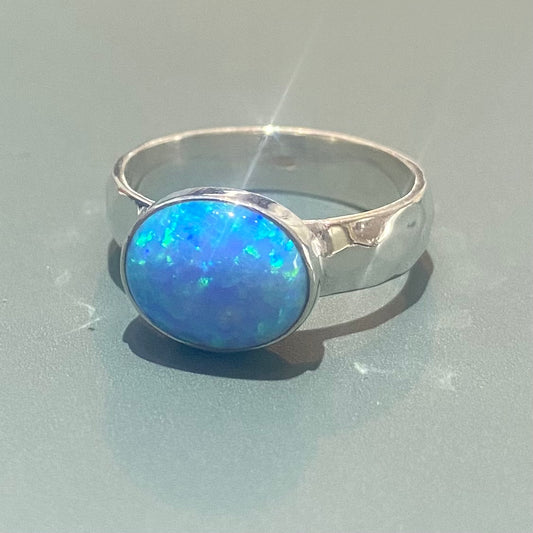 Large Oval Opal Ring