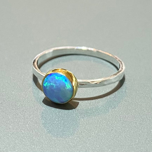 Round Opal Ring