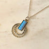 Handmade Silver and Blue Opal Necklace