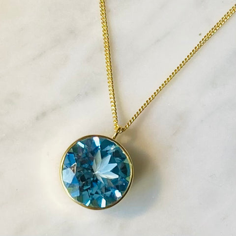 Blue Topaz Necklace