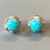 Turquoise Studs With Detachable Surround