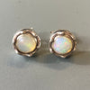 Opal Studs With Detachable Surround