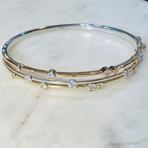 Diamond Set Boodle/Bubble Bracelet