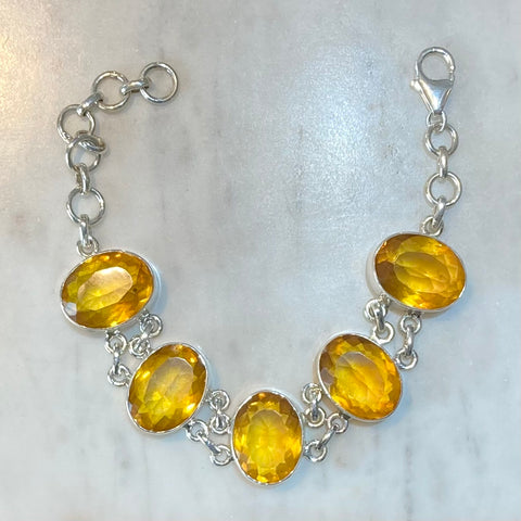 Chunky Citrine Bracelet