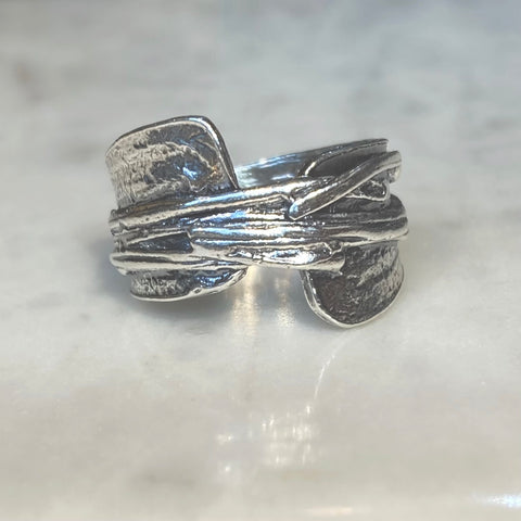 Chunky Silver Wire Ring