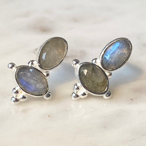 Labradorite Studs