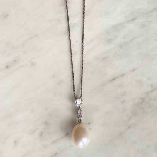 Pearl and Crystal Necklace
