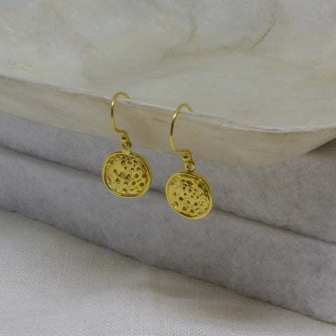 Gold Vermeil drop earrings