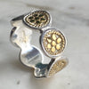 Handmade Silver and Gold Disc Ring
