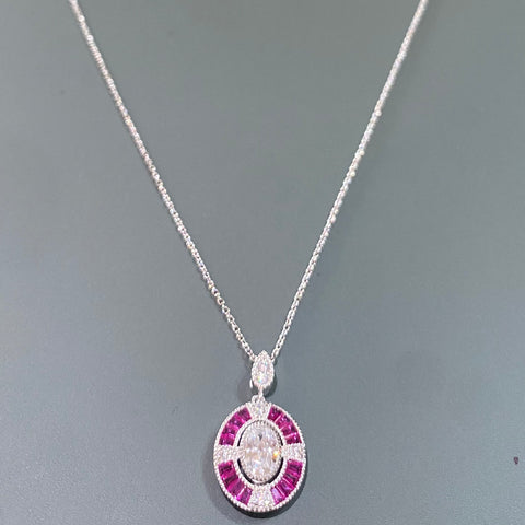 Ruby Red Deco Necklace