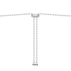 Bezel Cubic Zirconia Station Necklace - Silver or Gold