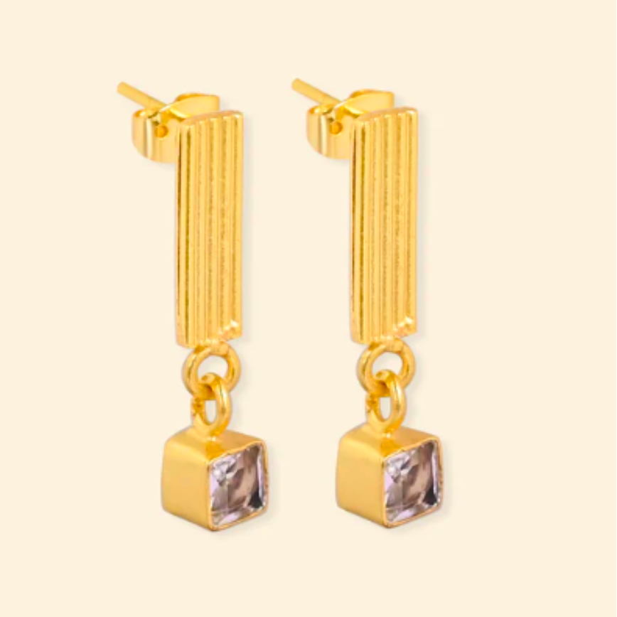 Clear Quartz Earrings
