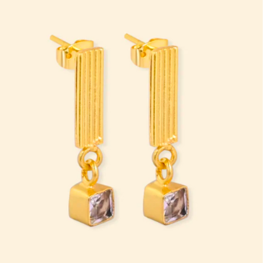Clear Quartz Earrings