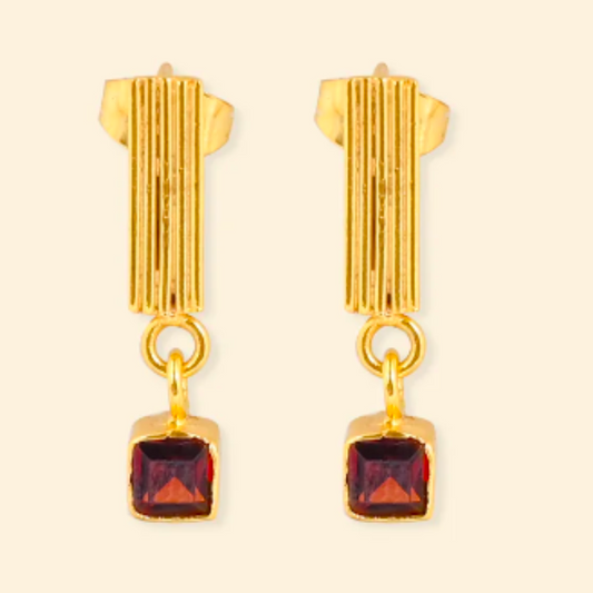 Garnet Earrings