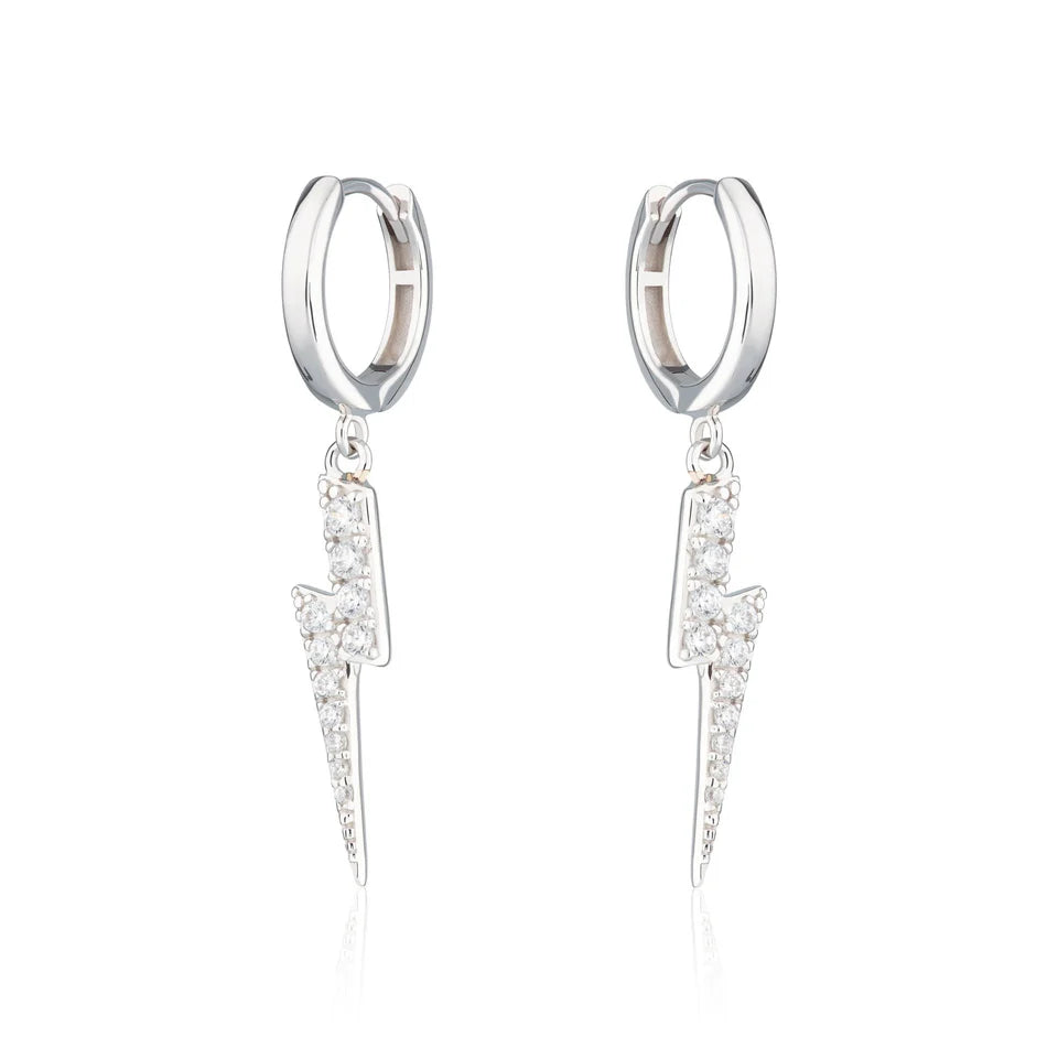 Lightening Hoop Earrings