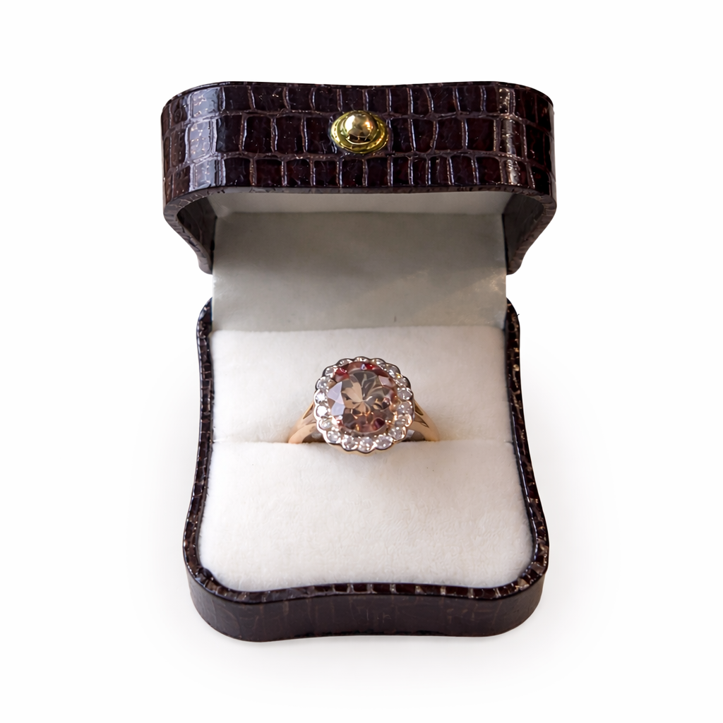 Morganite and Diamond Ring