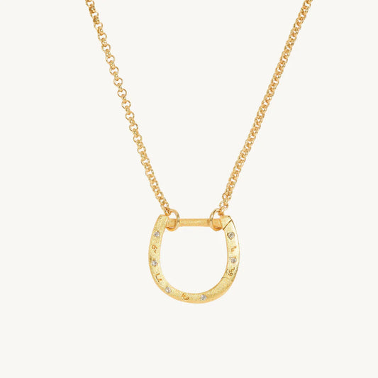 Gold Horseshoe Necklace