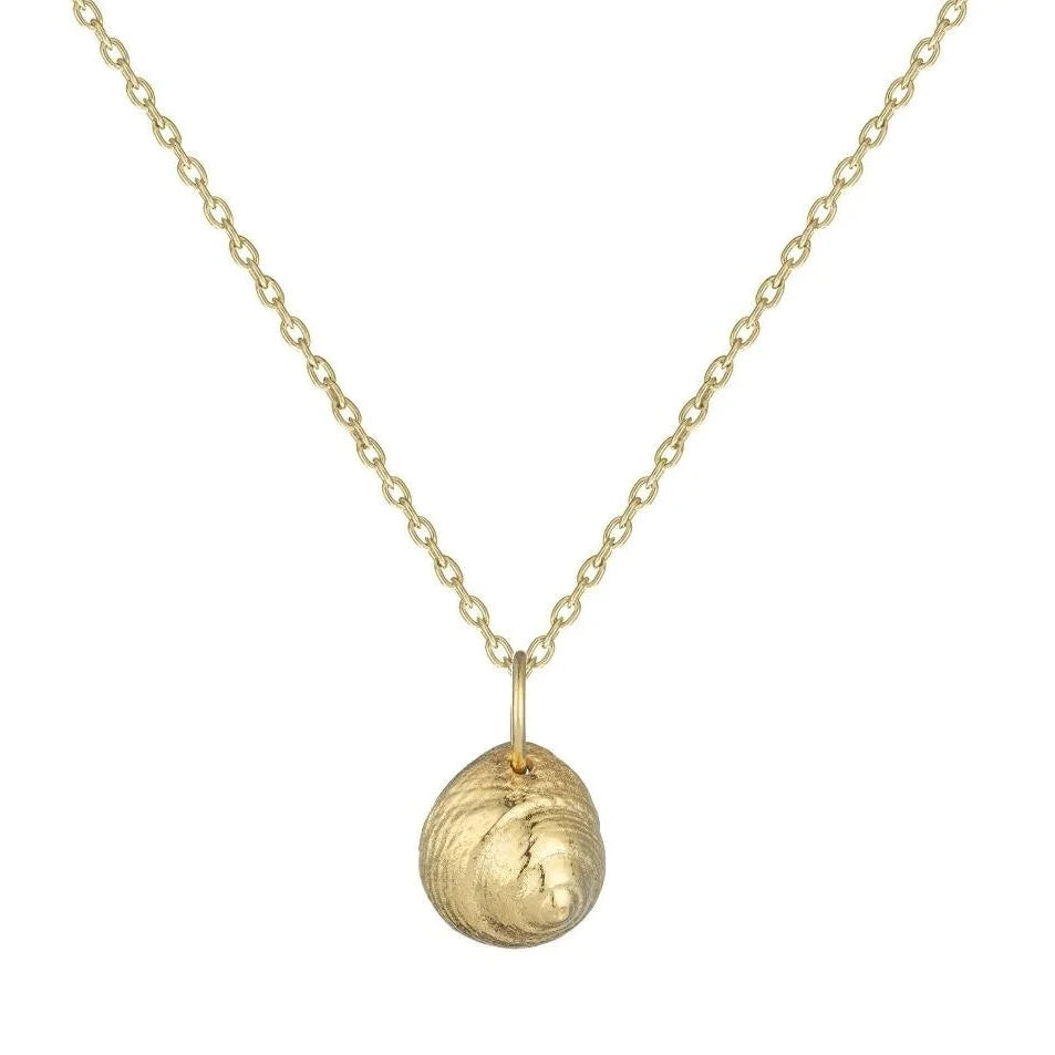 Gold Vermeil Moon Snail Necklace