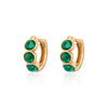 Malachite Ear Huggies