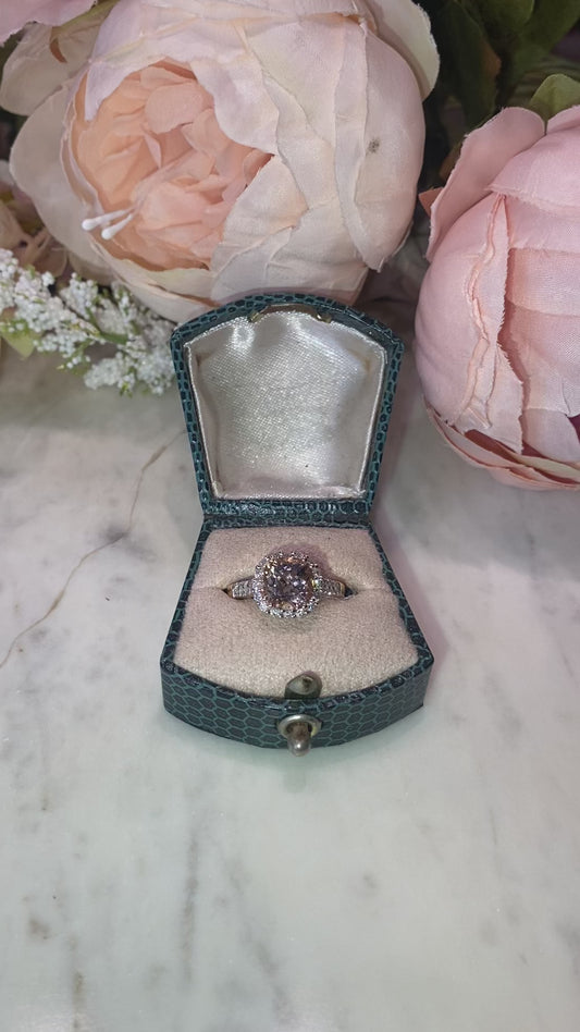 Morganite and Diamond Ring 2