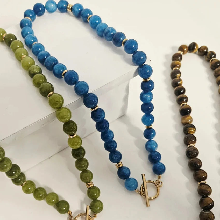 Beaded Necklace - Blue