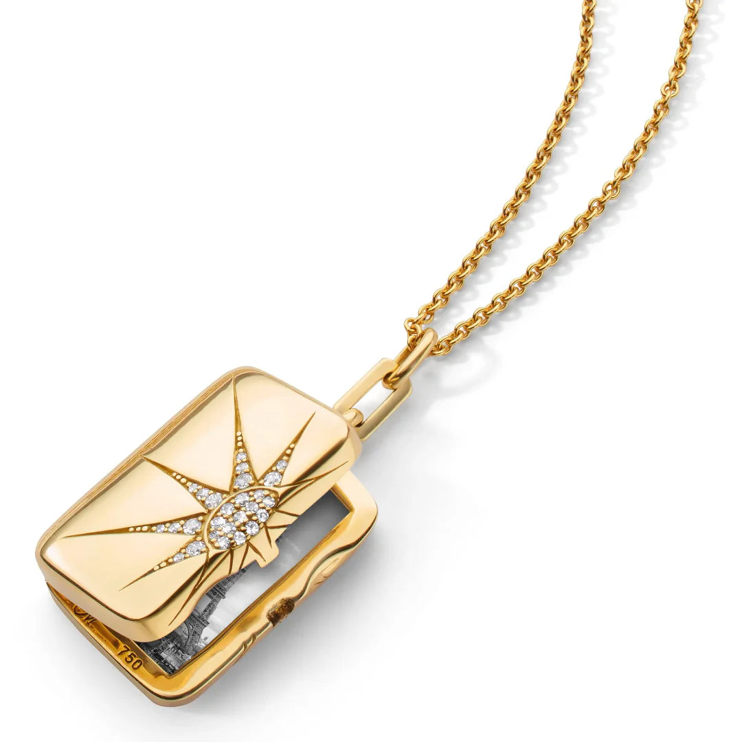 Rectangle Locket Necklace