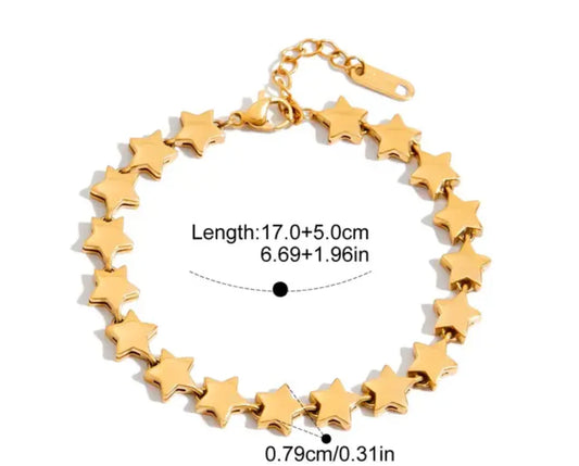 Gold Star Bracelet