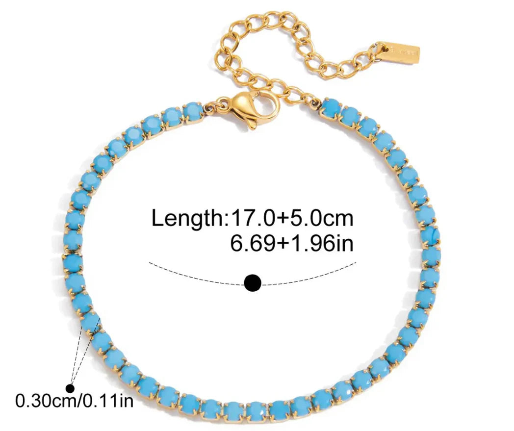 Turquoise Tennis Bracelet