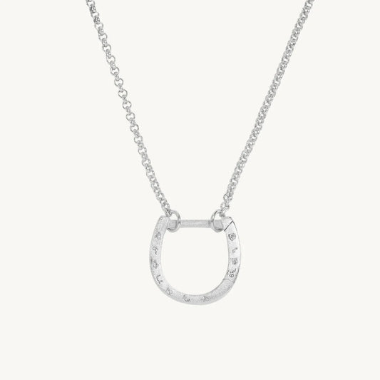 Sliver Horseshoe Necklace