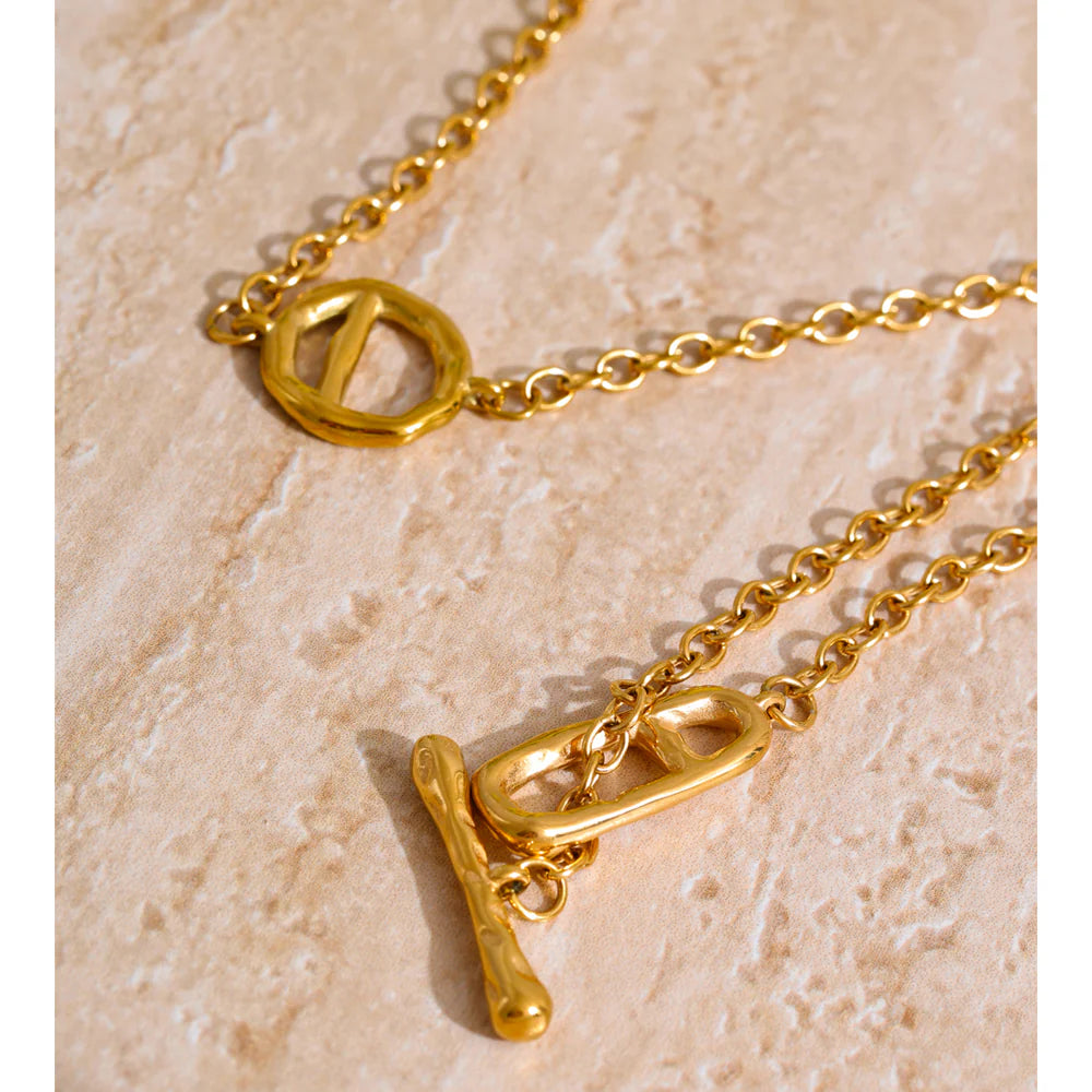 T Bar Lock Necklace