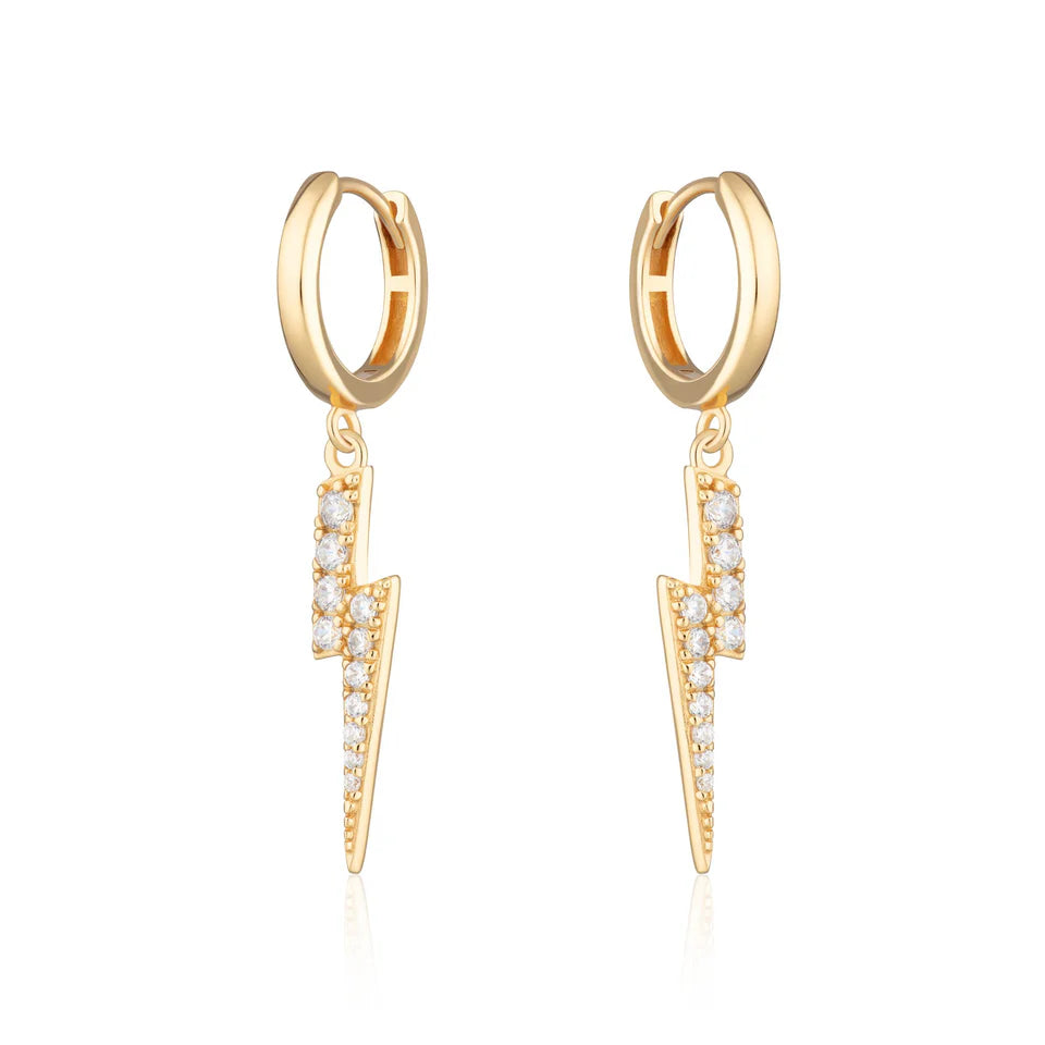 Lightening Hoop Earrings