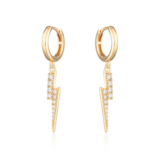 Lightening Hoop Earrings