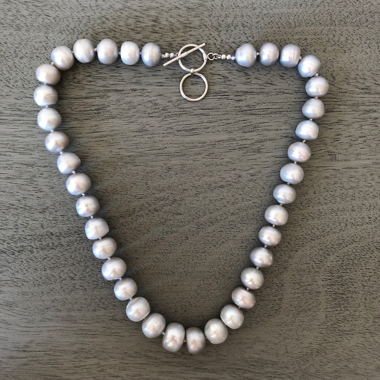 Soft Grey Freshwater Pearl Necklace