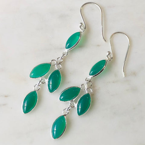 Gorgeous Jade drop earrings.
