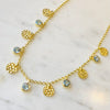 Lakshmi Gold Blue Topaz Necklace